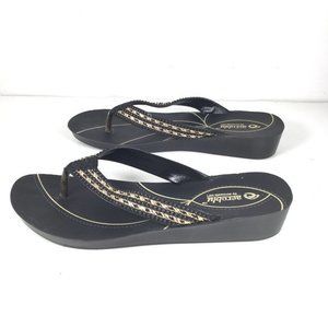 Aeroblu by Aerowalk Thong Sandals Black Size 8